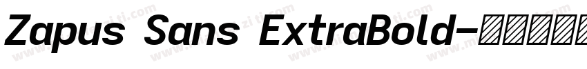 Zapus Sans ExtraBold字体转换